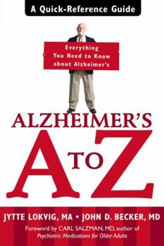 Paperback Alzheimer's A to Z: A Quick-Reference Guide Book