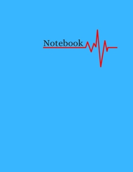 Simplistic Blue Lined Notebook 120 Pages - 8.5x11 inches