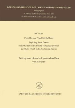 Paperback Beitrag Zum Ultraschallpunktschweißen Von Metallen [German] Book