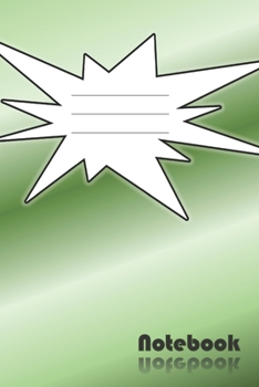 Paperback Notebook: Gradient Green Cover Full-Page Lined Paperback Book