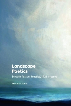 Hardcover Landscape Poetics: Scottish Textual Practice 1928-Present Book