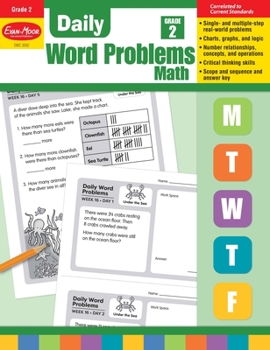 Paperback Daily Word Problems Math, Grade 2 Teacher Edition Book