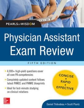 Paperback Physician Assistant Exam Review, Pearls of Wisdom Book