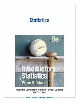 Paperback Intorductory Statistics Book