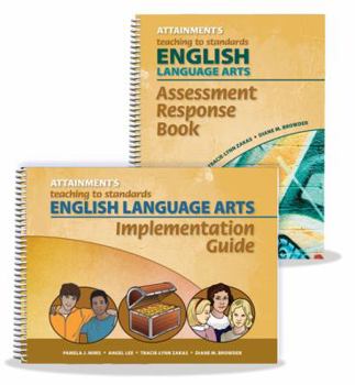 Spiral-bound Attainment's Teaching to Standards English Language Arts Assessment Response Book