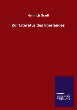 Paperback Zur Literatur des Egerlandes [German] Book