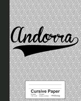 Paperback Cursive Paper: ANDORRA Notebook Book