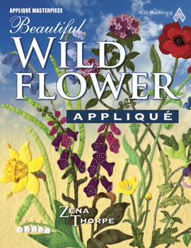 Paperback Beautiful Wildflower Applique Book