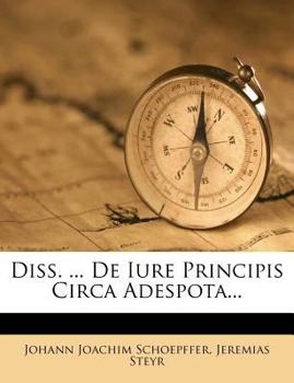 Paperback Diss. ... de Iure Principis Circa Adespota... Book