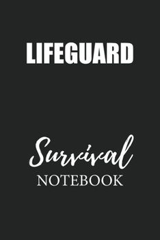 Paperback Lifeguard Survival Notebook: Small Undated Weekly Planner for Work and Personal Everyday Use Habit Tracker Password Logbook Music Review Playlist D Book