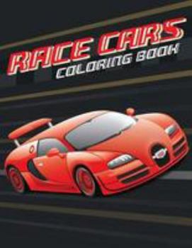 Paperback Race cars; Easy coloring book for boys kids toddler, Imagination learning in school and home: Kids coloring book helping brain function, creativity, a Book