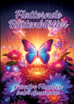 Flatternde Blütenblätter: Kreative Fluchten beim Ausmalen (German Edition)