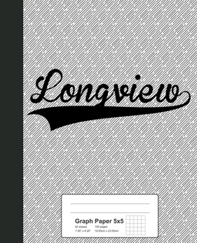 Paperback Graph Paper 5x5: LONGVIEW Notebook Book
