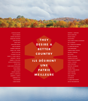 Hardcover They Desire a Better Country/Ils Désirent Une Patrie Meilleure Book