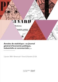 Paperback Annales de statistique [French] Book