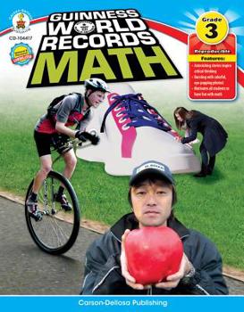 Paperback Guinness World Records(r) Math, Grade 3 Book
