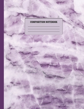 Paperback Composition Notebook: Marble College Ruled Blank Lined Cute Notebooks for Girls Teens Kids School Writing Notes Journal - 8.5x11 Composition Book