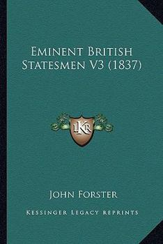 Paperback Eminent British Statesmen V3 (1837) Book