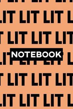 Paperback Notebook: Lit Typography Meme Pattern Book
