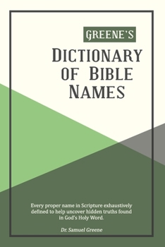 Paperback Greene's Dictionary of Bible Names Book