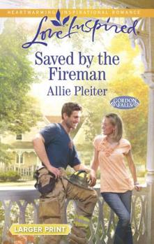 Mass Market Paperback Saved by the Fireman [Large Print] Book