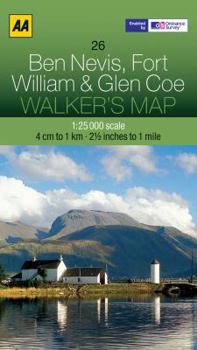 Walker's Map Ben Nevis, Fort William  Glen Coe