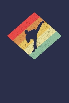 Karateka Notizbuch: A5 Liniert 108 Seiten - Retro Vintage Karate Notizheft - Geschenk für Karateka (German Edition)