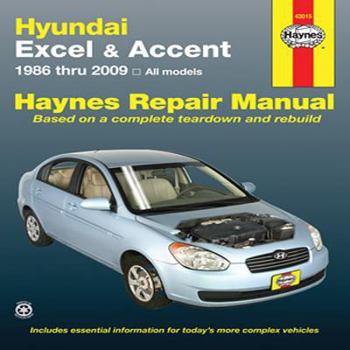 Paperback Haynes Hyundai Excel & Accent 1986 Thru 2009: All Models Book