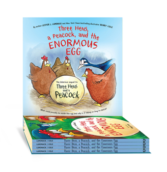 Hardcover Three Hens, a Peacock, and the Enormous Egg l-Card W/4 Copy Pre-Pack Book