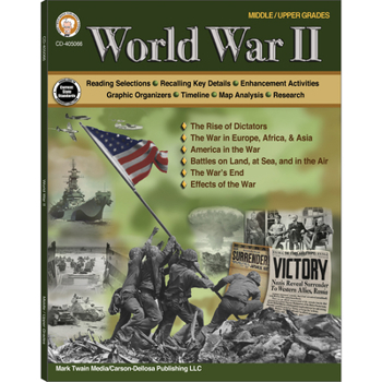 Paperback World War II Workbook, Grades 6 - 12 Book