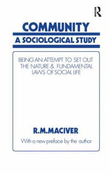 Paperback Community: A Sociological Study, Being an Attempt to Set Out Native & Fundamental Laws Book