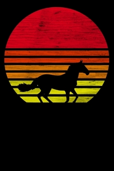 Paperback Retro Horse: Lined Notebook, Journal or Diary (Size 6x9) with 120 Pages Book
