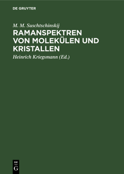 Hardcover Ramanspektren Von Molekülen Und Kristallen [German] Book