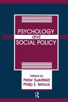Paperback Psychology and Social Policy Book