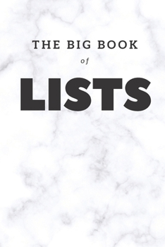 Paperback The Big Book of Lists, A Blank List Journal - 6x9 Book