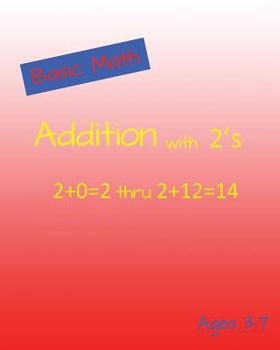 Paperback Basic Math Addition with 2's Book