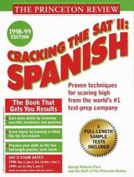 Paperback Cracking the SAT II Spanish 1998-99 Edition Book