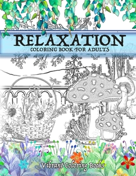 Paperback Coloring book for Adults: Relaxation Book