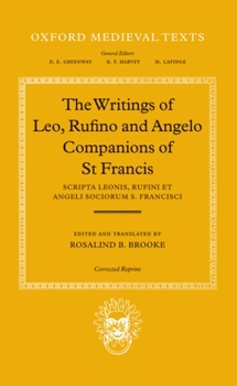 Hardcover Scripta Leonis, Rufini, Et Angeli Sociorum S. Francisci Book