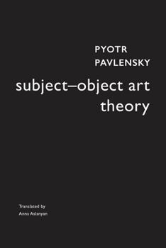 Hardcover Subject-Object Art Theory Book