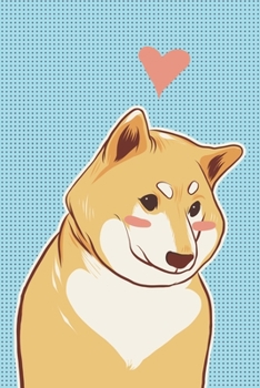 Notizbuch: liniert mit 120 Seiten, 9x6 inch, ca. DIN A5, Journal, Shiba Inu Hund Japan (German Edition)