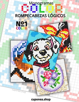 Paperback Monogramas Color: Rompecabezas Lógicos [Spanish] Book