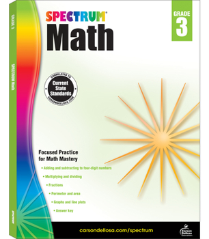 Paperback Spectrum Math Workbook, Grade 3: Volume 4 Book