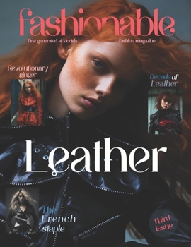 Paperback Fashionable Magazine: Leather - Third Issue - First Generated Ai Models - Fashion magazine - Journey Into The Fashion World: Leather - Third Book
