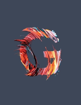 Paperback G: Marbled paint splash effect monogram college ruled composition notebook. 130 pages 8.5 x 11 for office, study or gener Book