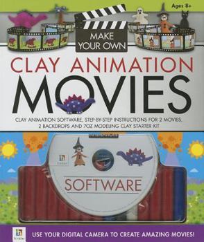 Paperback Make Your Own Clay Animation Movies [With CDROM and 2 Backdrops and 7 Oz Modeling Clay and Paperback Book] Book