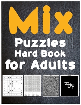 Paperback Mix Puzzles Book for Adults Book