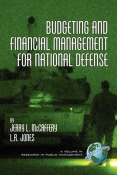 Hardcover Budgeting and Financial Management for National Defense Book