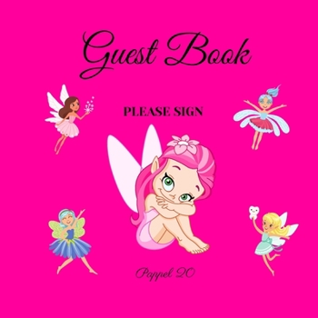 Guest Book- Nature and Fairy Themed For any occasion 66 color pages 8.5x8.5 Inch