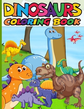 Paperback Dinosaur coloring book: Dover Coloring Books for Children, Fantastic dinosaur coloring book for Kids Ages 2-5 Book